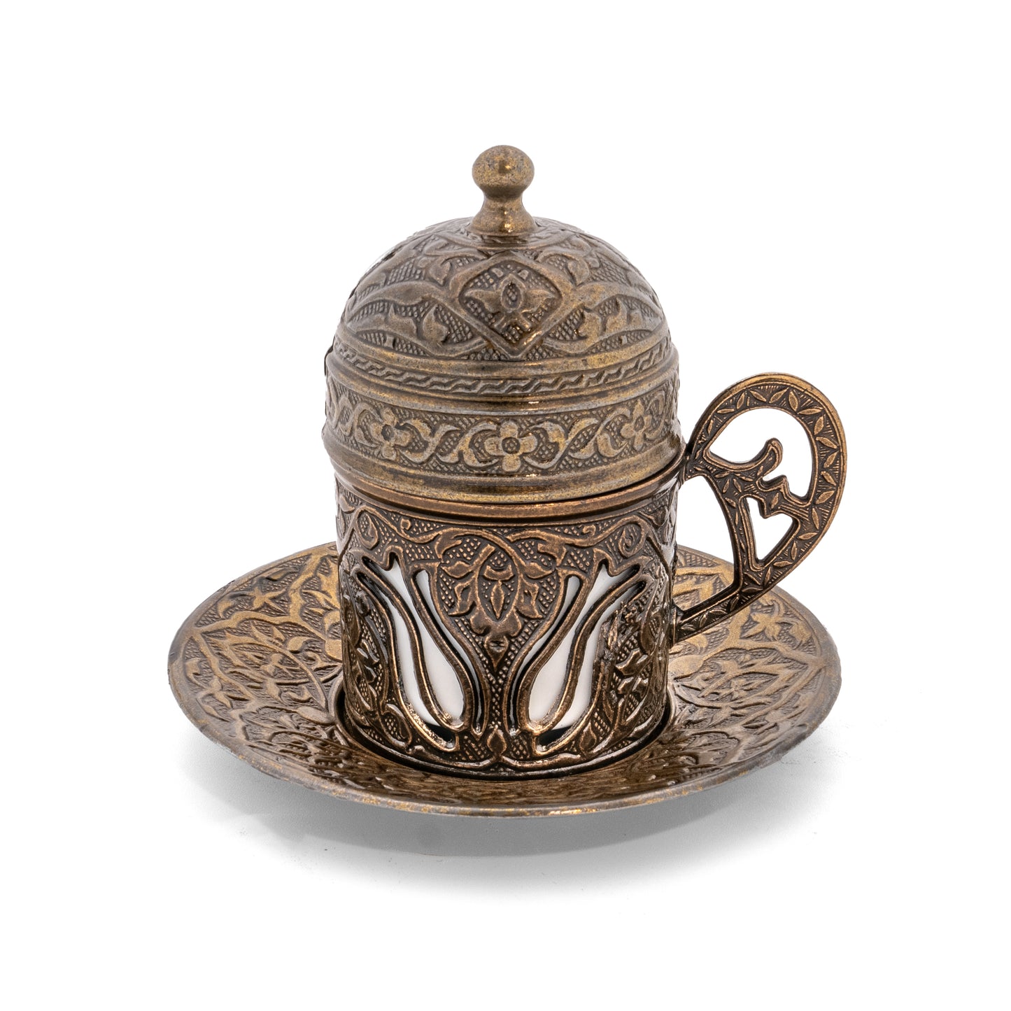 ANTIQUE TURKISH COFFEE SET (24032)