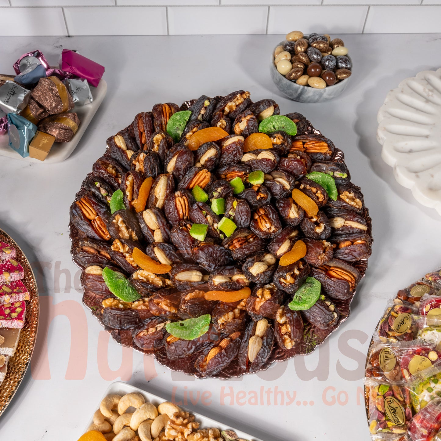 Stuffed dates gift Platter