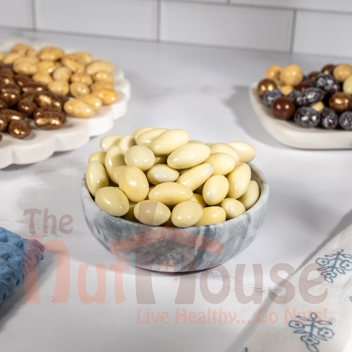 White Chocolate Covered Almonds