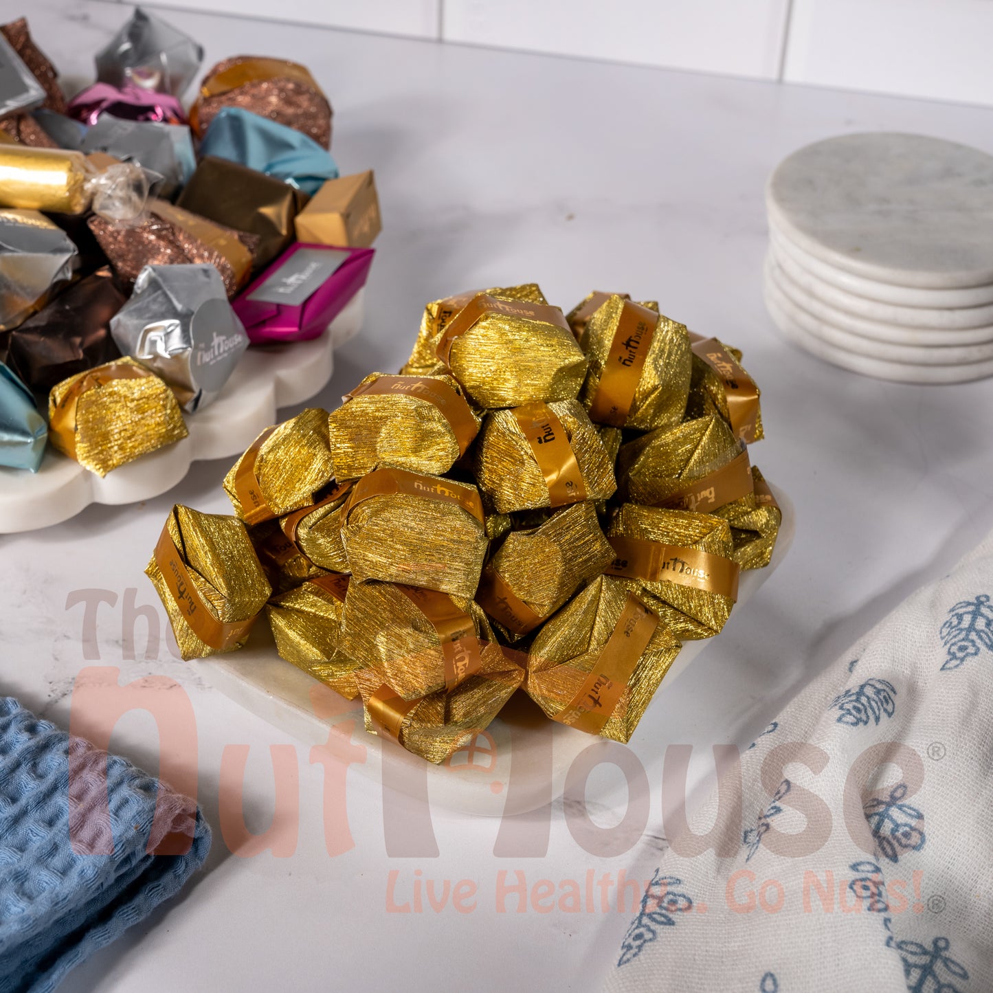 white milk chocolate with hazelnut cream