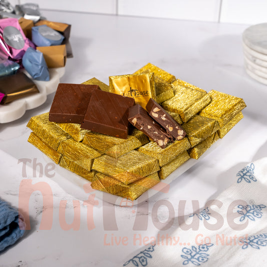 Chocolate Covered Crushed Nuts with Hazelnut Cream - GOLD