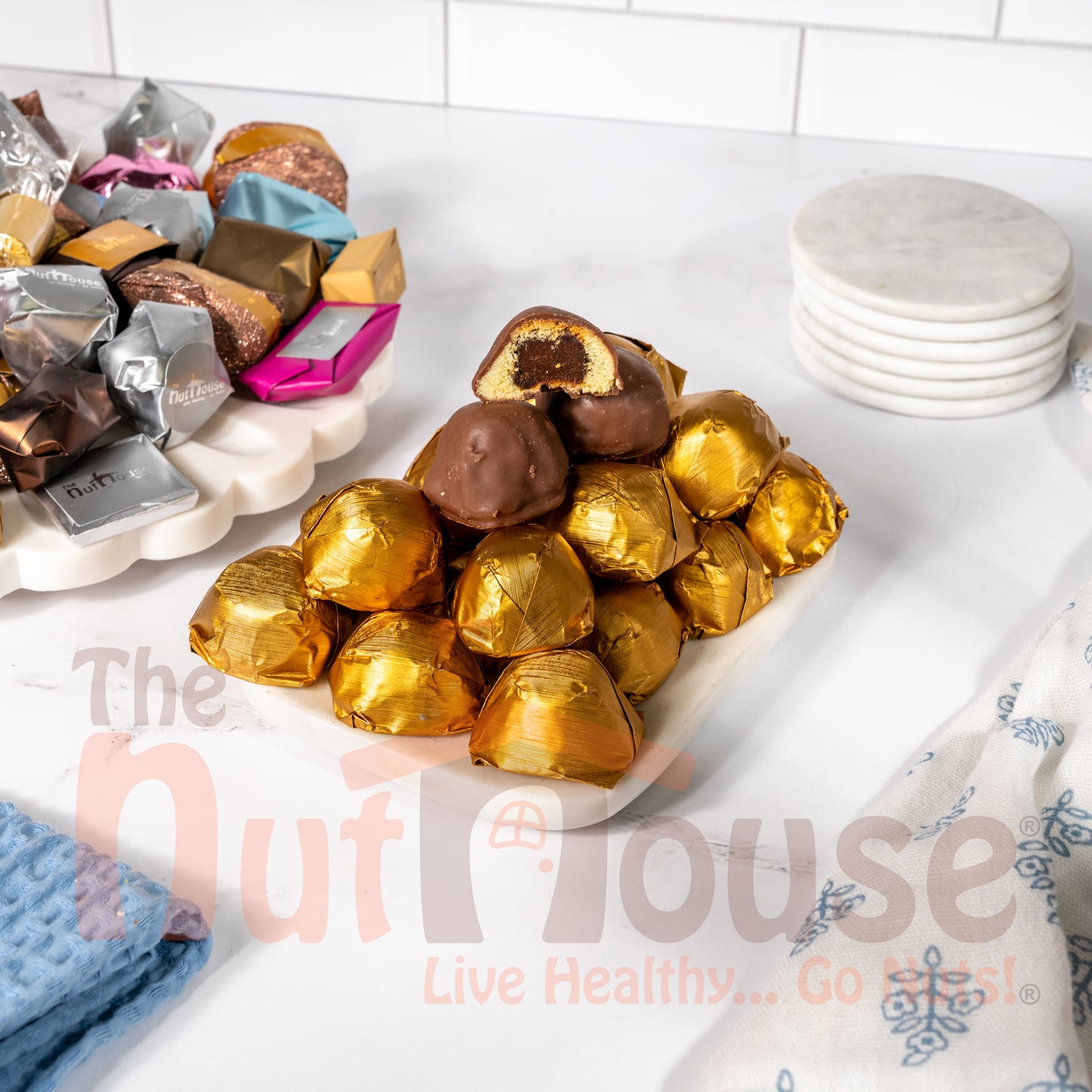 Chocolate Covered Mamoul with Dates