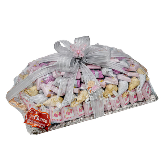 Custom Chocolate Baby Girl Gift Tray