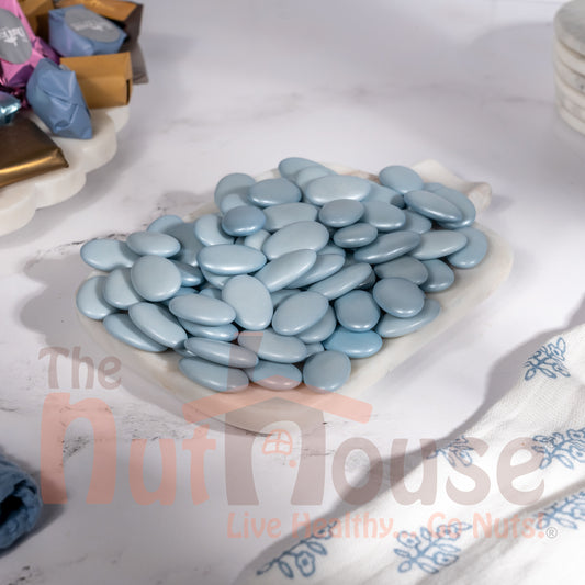 Light Blue Almond Shaped Chocolates