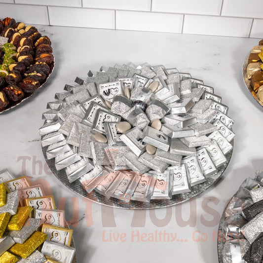 Wedding Chocolate Gift Tray (Silver)
