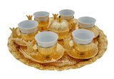 Gold Turkish Coffee set 24016