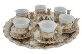 Silver Turkish Coffee set 24016