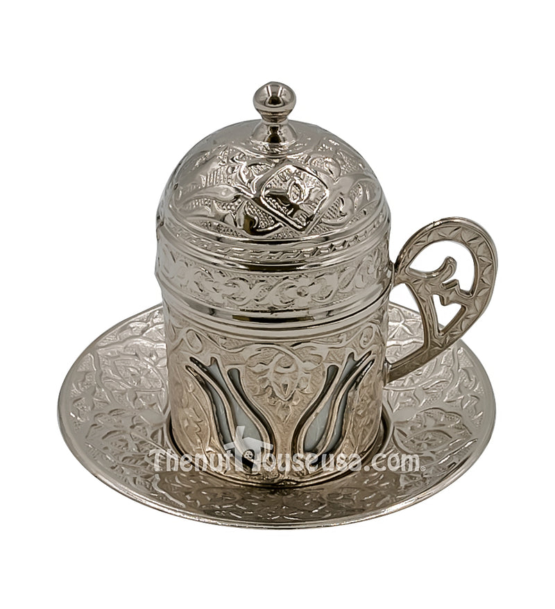 Silver Turkish Coffee set 24023