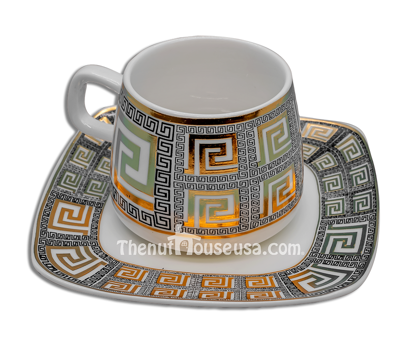 Designer 4 Turkish Coffee set 6pc  (T3)