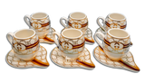 Designer 7 Turkish Coffee set 6pc ( C2 )