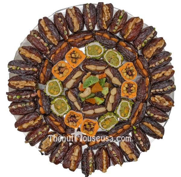 Stuffed dates with Turkish delights gift Platter